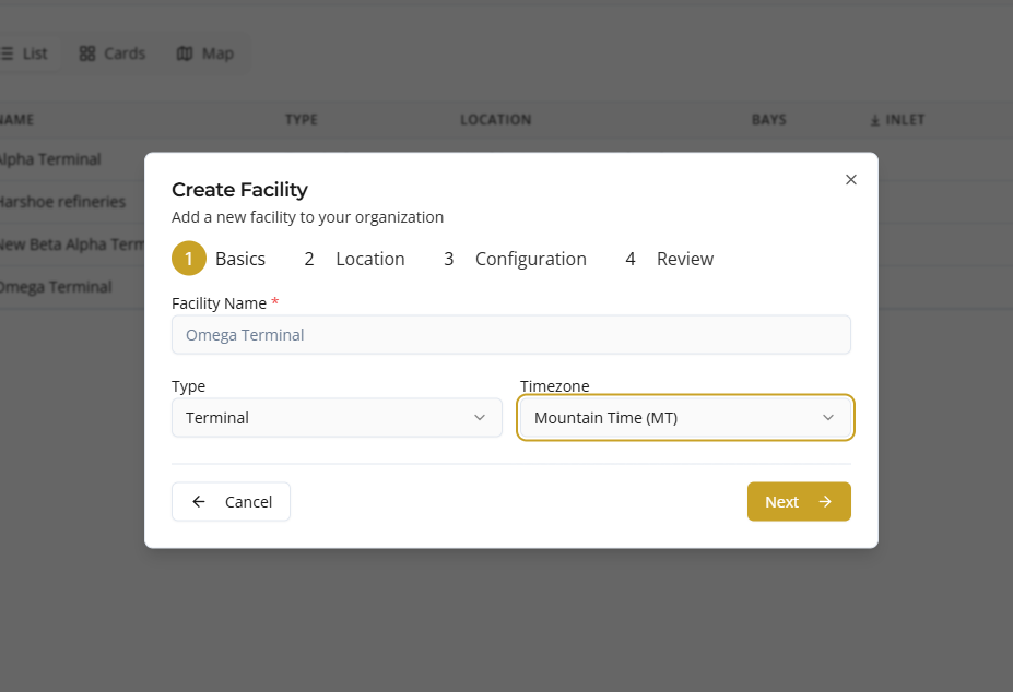 facilities create