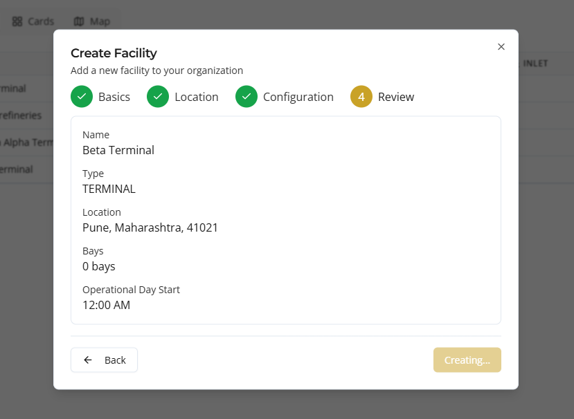 facilities create