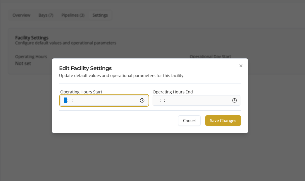 settings list