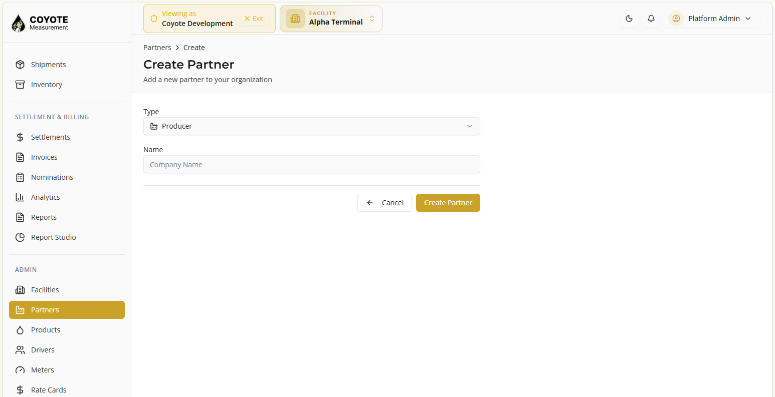 partner list